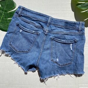 M1858 CARLY mid rise Cut off Jean Shorts 4/27